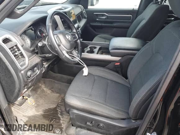 2022 Ram 1500 Big Horn with VIN 1C6RRFBG3NN440841, listed as a Copart auction lot 64465405 with 59,214 mi miles and Salvage title. Bid and sale history available at DreamBid. Image 7.