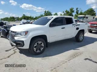 2022 Chevrolet Colorado 4WD Z71 with VIN 1GCGTDEN8N1243459, listed as a Copart auction lot 62418565 with 90,865 mi miles and Salvage title. Bid and sale history available at DreamBid. Image 1.