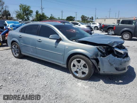 2009 Saturn Aura XE with VIN 1G8ZS57B49F222261, listed as a Copart auction lot 53421445 with 105,615 mi miles and Salvage title. Bid and sale history available at DreamBid. Image 4.