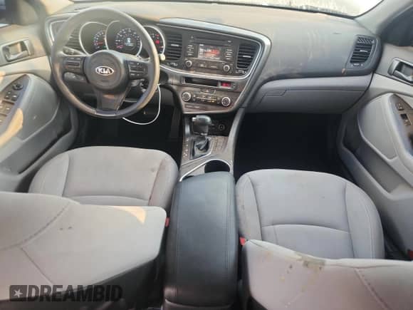 2014 Kia Optima LX с VIN 5XXGM4A76EG340023, выставлен на аукционе Copart как лот 81144725 с пробегом 95 585 миль миль и Списание • Salvage title. История ставок и продаж доступна на DreamBid. Изображение 8.