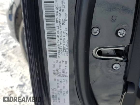 2017 Ram 1500 Tradesman with VIN 1C6RR7KG1HS796149, listed as a Copart auction lot 89343045 with 144,760 mi miles and Salvage title. Bid and sale history available at DreamBid. Image 12.