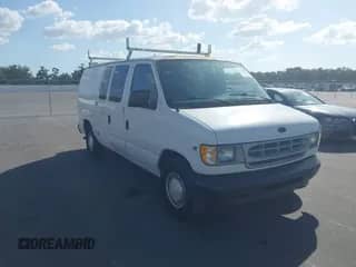 2002 Ford Econoline Cargo with VIN 1FTRE14W82HA72355, listed as a IAAI auction lot 43414083 with 52,394 mi miles and . Bid and sale history available at DreamBid. Image 1.