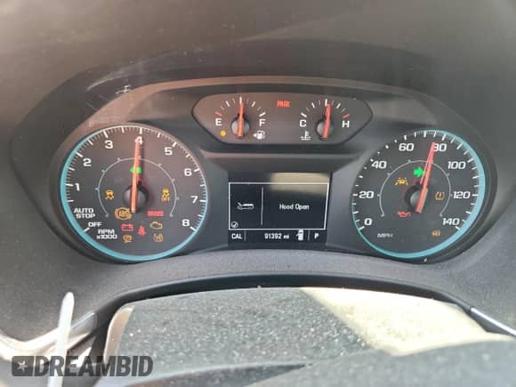 2020 Chevrolet Equinox LS with VIN 2GNAXSEV5L6152875, listed as a Copart auction lot 80279225 with 91,392 mi miles and Salvage title. Bid and sale history available at DreamBid. Image 9.