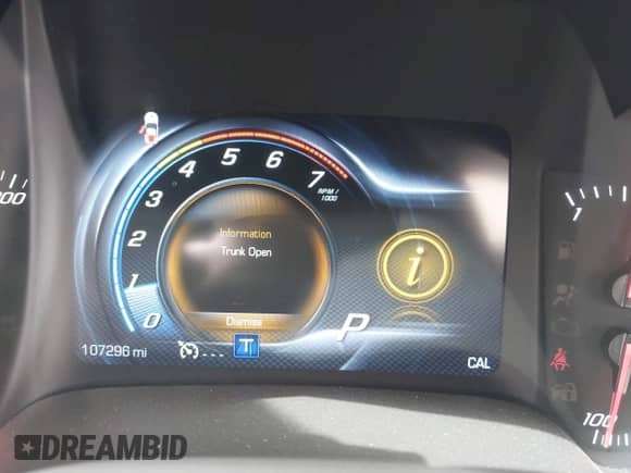 2017 Chevrolet Corvette 3LT with VIN 1G1YF2D75H5107508, listed as a IAAI auction lot 41841970 with 107,296 mi miles and . Bid and sale history available at DreamBid. Image 15.