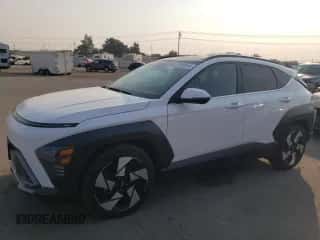 2024 Hyundai Kona Limited с VIN KM8HE3A37RU051107, выставлен на аукционе Copart как лот 70180814 с пробегом 2 133 миль миль и Списание • Salvage title. История ставок и продаж доступна на DreamBid. Изображение 1.