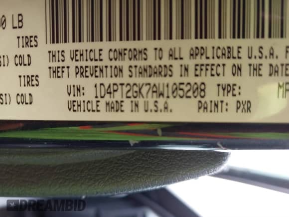 2010 Dodge Nitro SE with VIN 1D4PT2GK7AW105208, listed as a IAAI auction lot 41745893 with 238,778 mi miles and . Bid and sale history available at DreamBid. Image 9.