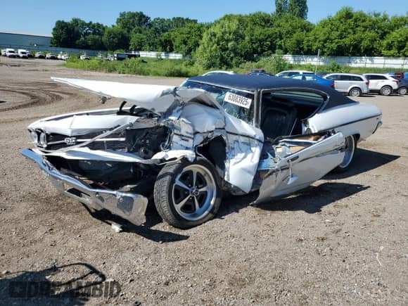 1969 Chevrolet Chevelle с VIN 136379G314704, выставлен на аукционе Copart как лот 63083925 с пробегом 84 152 миль миль и Чистый • Clean title. История ставок и продаж доступна на DreamBid. Изображение 1.