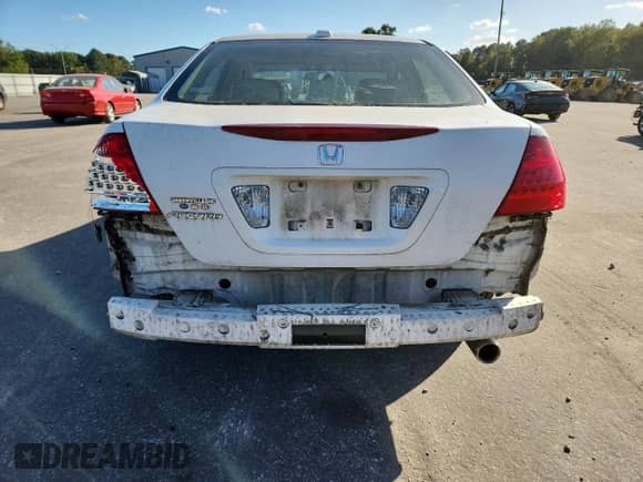 2007 Honda Accord EX with VIN 1HGCM56747A094490, listed as a Copart auction lot 80530935 with 117,696 mi miles and Salvage title. Bid and sale history available at DreamBid. Image 6.