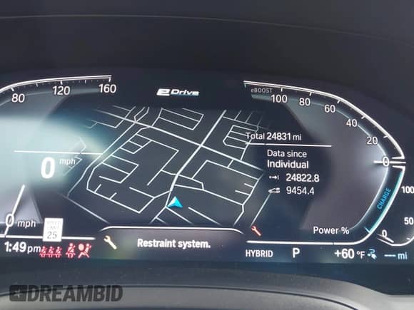 2021 BMW 3 Series 330e xDrive z VIN WBA5P9C00MFK93416, wystawiony jako IAAI lot #41525725 z przebiegiem 24 831 mil mil oraz . Historia ofert i sprzedaży dostępna na DreamBid. Obrazek 7.