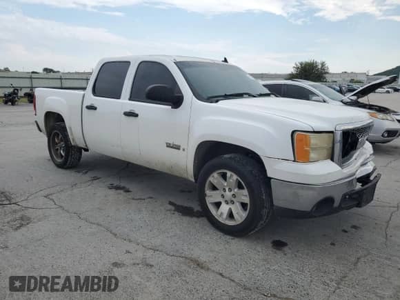 2007 GMC Sierra 1500 SLE2 with VIN 2GTEC13J771556585, listed as a Copart auction lot 81407445 with 209,181 mi miles and Salvage title. Bid and sale history available at DreamBid. Image 4.