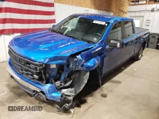 2023 Chevrolet Silverado 1500 Work Truck z VIN 3GCPDAEK4PG201862, wystawiony jako Copart lot #80187655 z przebiegiem 35 131 mil mil oraz Szkoda całkowita • Salvage title. Historia ofert i sprzedaży dostępna na DreamBid. Obrazek 1.
