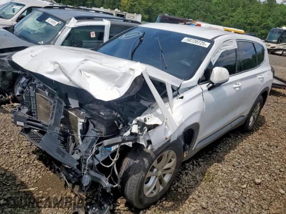 2020 Hyundai Santa Fe SEL with VIN 5NMS33AD7LH299266, listed as a Copart auction lot 58720725 with 91,408 mi miles and Salvage title. Bid and sale history available at DreamBid. Image 1.