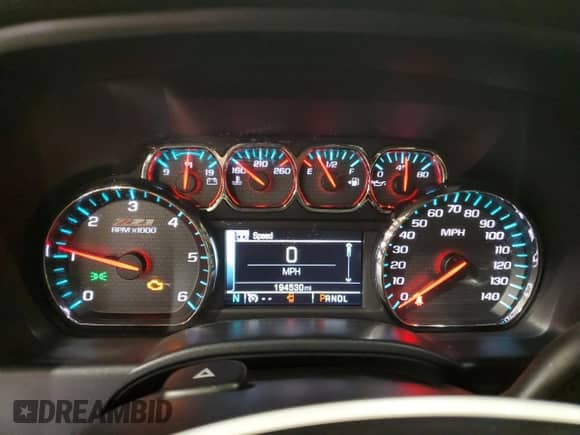 2017 Chevrolet Silverado 1500 LTZ with VIN 3GCUKSEC0HG135450, listed as a Copart auction lot 86406985 with 194,530 mi miles and Clean title. Bid and sale history available at DreamBid. Image 9.
