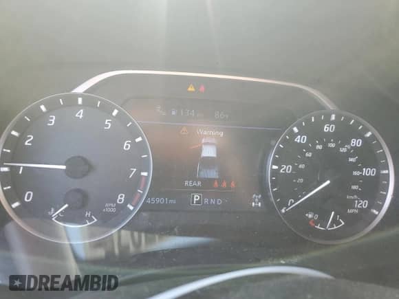 2023 Nissan Frontier Pro-4X z VIN 1N6ED1EK1PN637953, wystawiony jako Copart lot #63077075 z przebiegiem 45 901 mil mil oraz Szkoda całkowita • Salvage title. Historia ofert i sprzedaży dostępna na DreamBid. Obrazek 9.