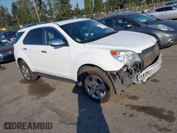2015 Chevrolet Equinox LTZ with VIN 2GNFLHE38F6409535, listed as a IAAI auction lot 43341239 with 175,931 mi miles and . Bid and sale history available at DreamBid. Image 1.