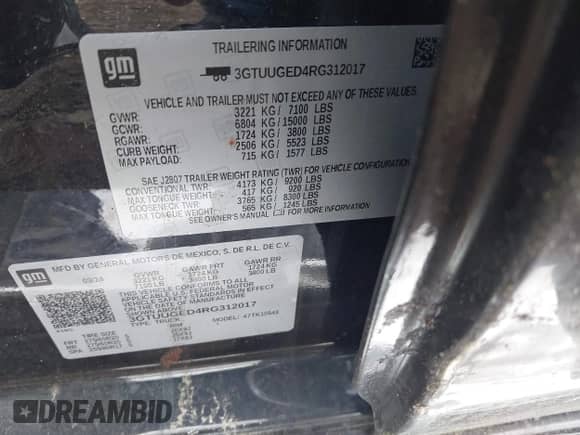 2024 GMC Sierra 1500 Denali с VIN 3GTUUGED4RG312017, выставлен на аукционе IAAI как лот 42371744 с пробегом 7 571 миль миль и . История ставок и продаж доступна на DreamBid. Изображение 9.