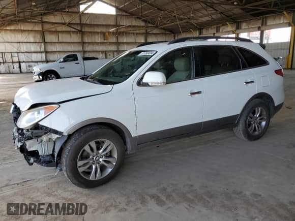 2012 Hyundai Veracruz GLS with VIN KM8NU4CC8CU193837, listed as a Copart auction lot 81760434 with 128,948 mi miles and Salvage title. Bid and sale history available at DreamBid. Image 1.