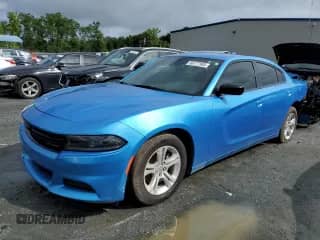 2023 Dodge Charger SXT with VIN 2C3CDXBG9PH643848, listed as a Copart auction lot 58177585 with 35,751 mi miles and Salvage title. Bid and sale history available at DreamBid. Image 1.