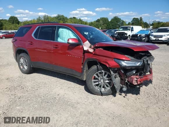 2023 Chevrolet Traverse LT Cloth with VIN 1GNEVGKW0PJ110849, listed as a Copart auction lot 72027775 with 35,890 mi miles and Salvage title. Bid and sale history available at DreamBid. Image 4.