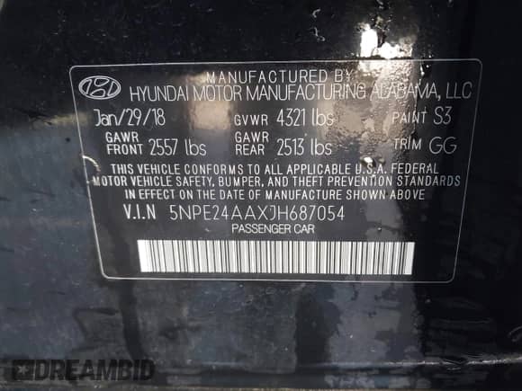 2018 Hyundai Sonata Eco с VIN 5NPE24AAXJH687054, выставлен на аукционе IAAI как лот 43245749 с пробегом 78 038 миль миль и . История ставок и продаж доступна на DreamBid. Изображение 9.