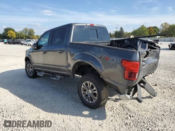 2020 Ford F-150 XL with VIN 1FTEW1E50LFA24153, listed as a Copart auction lot 80572155 with 133,324 mi miles and Salvage title. Bid and sale history available at DreamBid. Image 2.