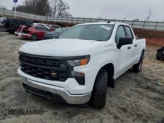 2024 Chevrolet Silverado 1500 Work Truck with VIN 1GCRAAEK2RZ382920, listed as a Copart auction lot 85007224 with 1,065 mi miles and Salvage title. Bid and sale history available at DreamBid. Image 1.