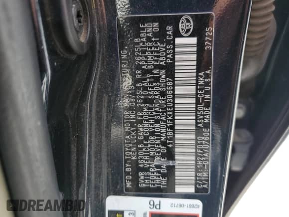 2014 Toyota Camry L с VIN 4T1BF1FKXEU306687, выставлен на аукционе Copart как лот 55024825 с пробегом 209 979 миль миль и Чистый • Clean title. История ставок и продаж доступна на DreamBid. Изображение 12.