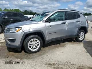 2017 Jeep Compass Sport with VIN 3C4NJDAB7HT656026, listed as a Copart auction lot 57790745 with Not provided miles and Non repairable. Bid and sale history available at DreamBid. Image 1.