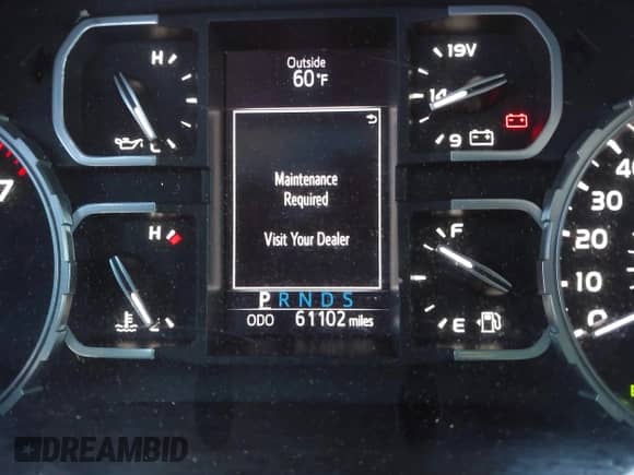 2019 Toyota Tundra SR5 with VIN 5TFAY5F1XKX817867, listed as a IAAI auction lot 41839736 with 61,102 mi miles and . Bid and sale history available at DreamBid. Image 7.