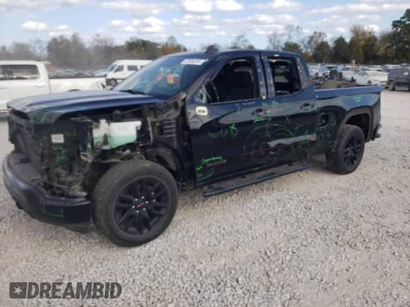 2020 GMC Sierra 1500 Elevation with VIN 1GTR9CED0LZ121217, listed as a Copart auction lot 78886254 with 75,395 mi miles and Clean title. Bid and sale history available at DreamBid. Image 1.
