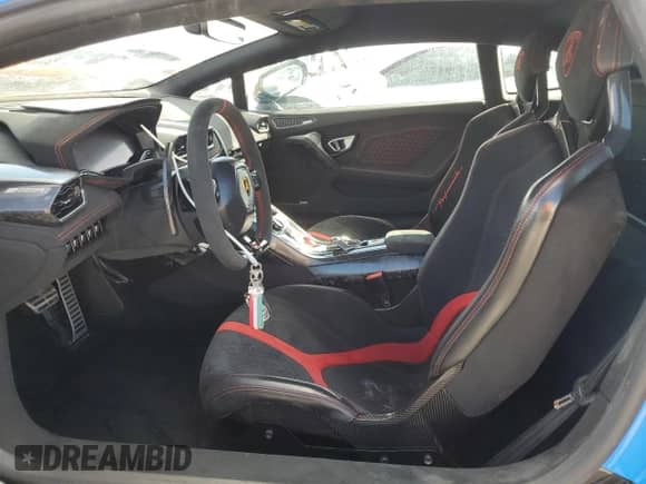 2018 Lamborghini Huracan with VIN ZHWUD4ZF2JLA08437, listed as a Copart auction lot 76293594 with Not provided miles and Non repairable. Bid and sale history available at DreamBid. Image 7.