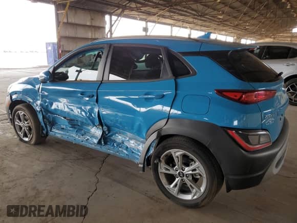 2023 Hyundai Kona SEL с VIN KM8K32AB9PU965594, выставлен на аукционе Copart как лот 70395595 с пробегом 29 732 миль миль и Списание • Salvage title. История ставок и продаж доступна на DreamBid. Изображение 2.