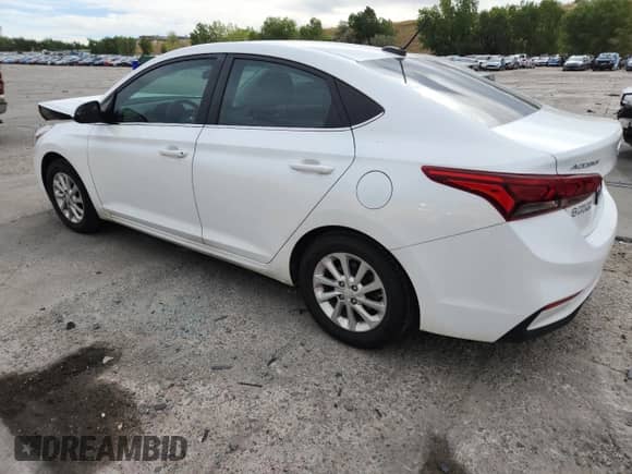 2021 Hyundai Accent SE with VIN 3KPC24A69ME150302, listed as a Copart auction lot 80500595 with 73,866 mi miles and Salvage title. Bid and sale history available at DreamBid. Image 2.