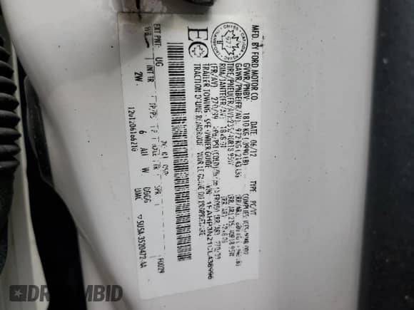 2012 Ford Focus Titanium с VIN 1FAHP3N21CL438996, выставлен на аукционе Copart как лот 65748925 с пробегом 96 113 миль миль и Списание • Salvage title. История ставок и продаж доступна на DreamBid. Изображение 13.