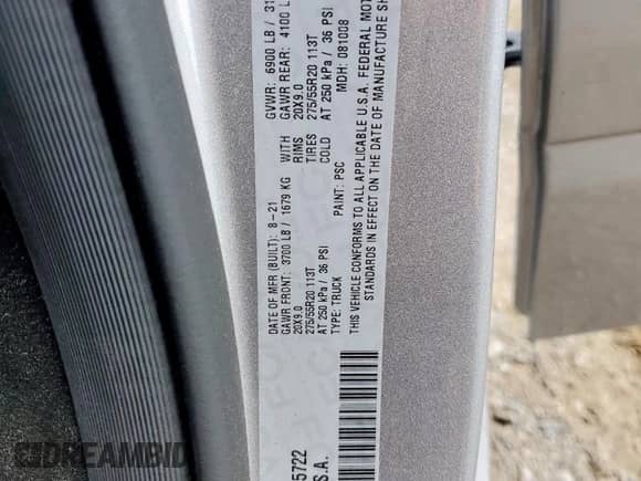 2021 Ram 1500 Lone Star z VIN 1C6RREFT9MN835722, wystawiony jako Copart lot #66454925 z przebiegiem 65 894 mil mil oraz Szkoda całkowita • Salvage title. Historia ofert i sprzedaży dostępna na DreamBid. Obrazek 12.
