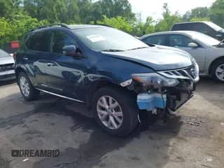 2013 Nissan Murano SL with VIN JN8AZ1MW6DW321966, listed as a IAAI auction lot 42356842 with 30,139 mi miles and . Bid and sale history available at DreamBid. Image 1.
