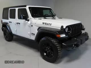 2022 Jeep Wrangler Unlimited Willys Sport с VIN 1C4HJXDN3NW263019, выставлен на аукционе Copart как лот 41880705 с пробегом 16 231 миль миль и Списание • Salvage title. История ставок и продаж доступна на DreamBid. Изображение 1.