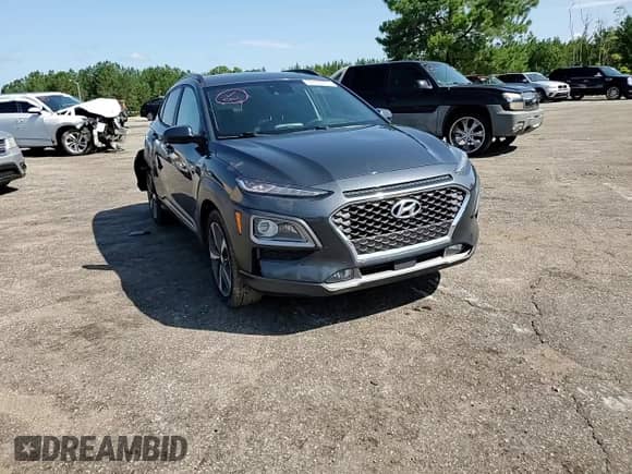 2021 Hyundai Kona Ultimate with VIN KM8K53A55MU606636, listed as a Copart auction lot 59309375 with 108,676 mi miles and Salvage title. Bid and sale history available at DreamBid. Image 14.
