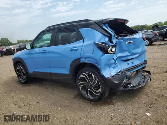 2024 Chevrolet TrailBlazer RS z VIN KL79MUSL6RB092398, wystawiony jako Copart lot #68934325 z przebiegiem 17 954 mil mil oraz Szkoda całkowita • Salvage title. Historia ofert i sprzedaży dostępna na DreamBid. Obrazek 2.