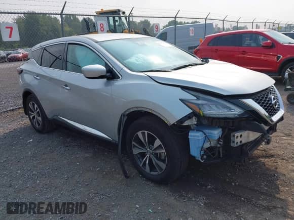 2021 Nissan Murano S with VIN 5N1AZ2AS5MC127316, listed as a IAAI auction lot 42845026 with 40,124 mi miles and . Bid and sale history available at DreamBid. Image 1.