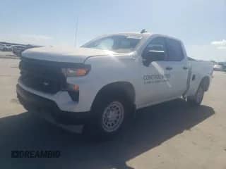 2024 Chevrolet Silverado 1500 Work Truck with VIN 1GCRAAEK6RZ343697, listed as a Copart auction lot 74758164 with 910 mi miles and Salvage title. Bid and sale history available at DreamBid. Image 1.
