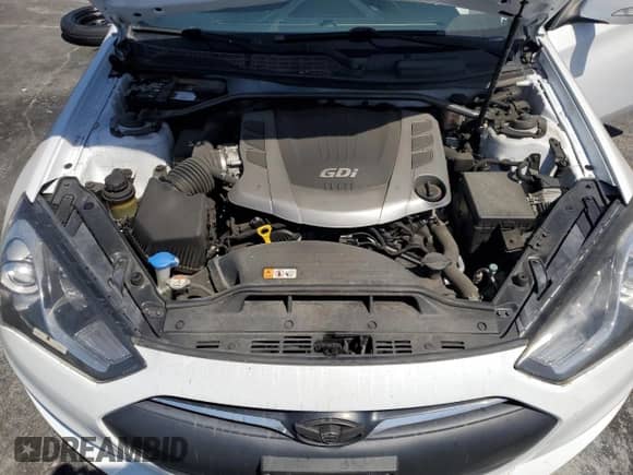 2016 Hyundai Genesis Coupe 3.8L Base with VIN KMHHT6KJ7GU131203, listed as a Copart auction lot 69698205 with 64,154 mi miles and Salvage title. Bid and sale history available at DreamBid. Image 11.