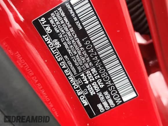 2017 Mercedes-Benz CLA 250 with VIN WDDSJ4GB0HN424061, listed as a Copart auction lot 65182315 with 60,905 mi miles and Salvage title. Bid and sale history available at DreamBid. Image 12.