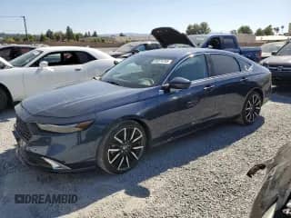 2025 Honda Accord Touring with VIN 1HGCY2F89SA037464, listed as a Copart auction lot 69374755 with 2,520 mi miles and Salvage title. Bid and sale history available at DreamBid. Image 1.