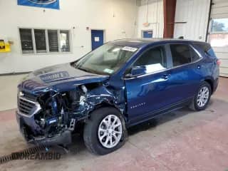 2021 Chevrolet Equinox LT with VIN 3GNAXUEV7ML322811, listed as a Copart auction lot 80843685 with 52,394 mi miles and Salvage title. Bid and sale history available at DreamBid. Image 1.
