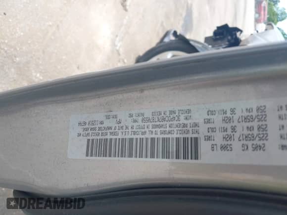 2019 Dodge Journey SE Value with VIN 3C4PDCAB7KT870550, listed as a IAAI auction lot 42327883 with 128,002 mi miles and . Bid and sale history available at DreamBid. Image 9.