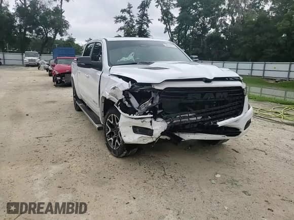 2025 Ram 1500 Laramie with VIN 1C6SRFJP9SN547956, listed as a Copart auction lot 64639375 with 12,488 mi miles and Salvage title. Bid and sale history available at DreamBid. Image 13.