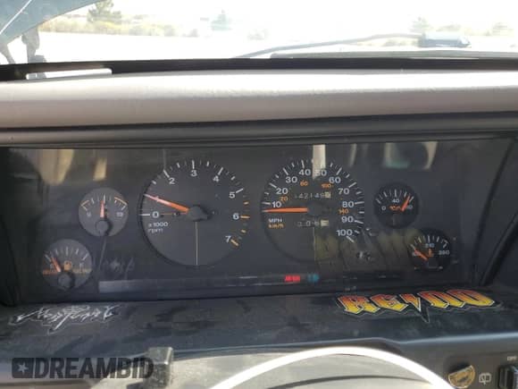 1995 Jeep Grand Cherokee Laredo with VIN 1J4GZ58Y1SC758744, listed as a Copart auction lot 80314815 with 142,149 mi miles and Salvage title. Bid and sale history available at DreamBid. Image 9.