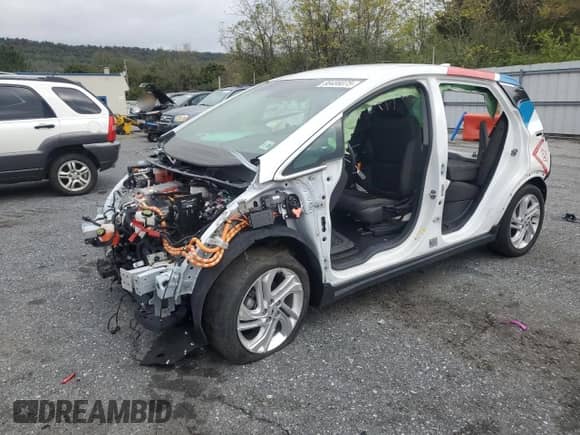2023 Chevrolet Bolt EV 1LT с VIN 1G1FW6S02P4110844, выставлен на аукционе Copart как лот 86486075 с пробегом Не указан миль и Списание • Salvage title. История ставок и продаж доступна на DreamBid. Изображение 1.