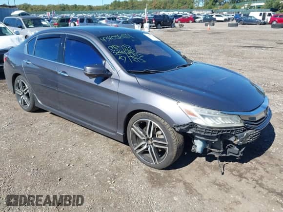 2017 Honda Accord Touring with VIN 1HGCR3F99HA032382, listed as a IAAI auction lot 43405654 with 92,326 mi miles and . Bid and sale history available at DreamBid. Image 1.